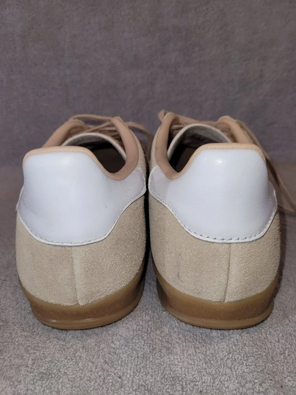 Adidas Gazelle Womens Size 9.5 Magic Beige White adidas gazelle